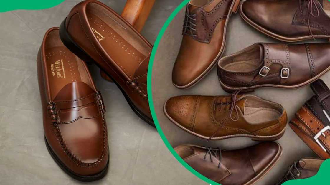Brown leather shoes Brown leather shoes