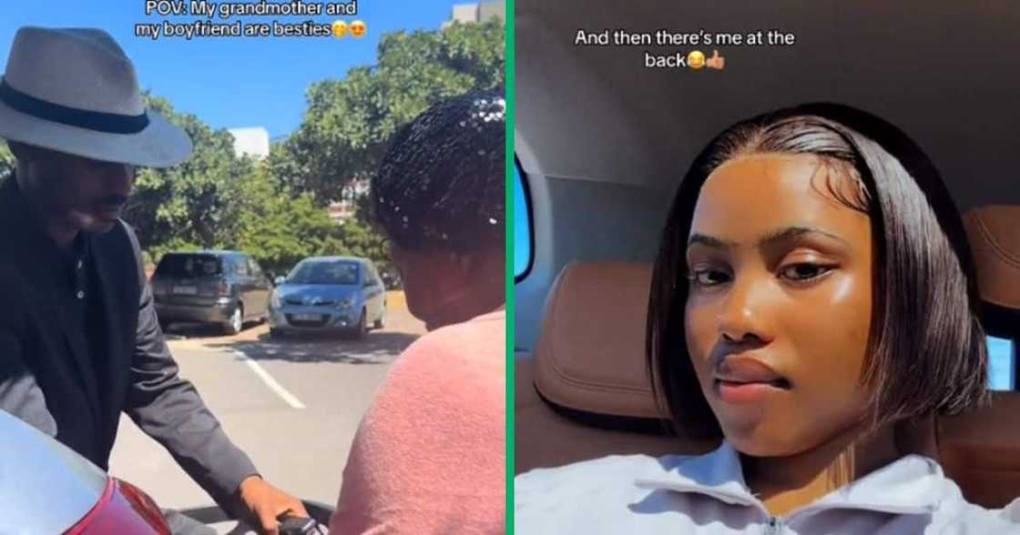 A woman's boyfriend shares a best friend bond with her grandmother. A woman's boyfriend shares a best friend bond with her grandmother.