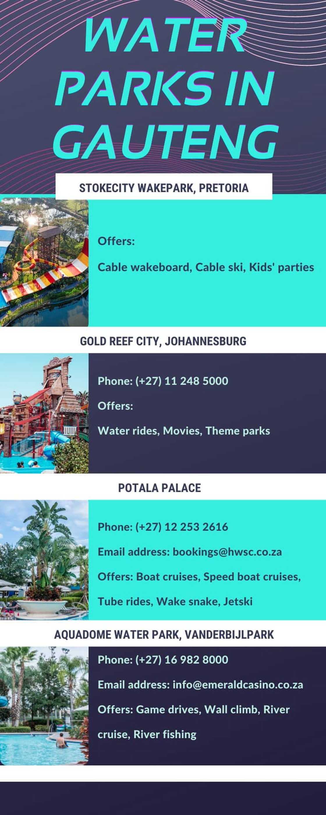 Water parks in Gauteng Water parks in Gauteng
