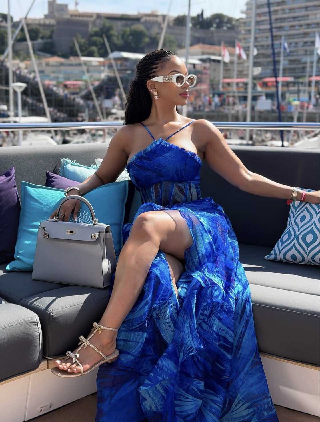 Mihlali Ndamase was in Monaco.