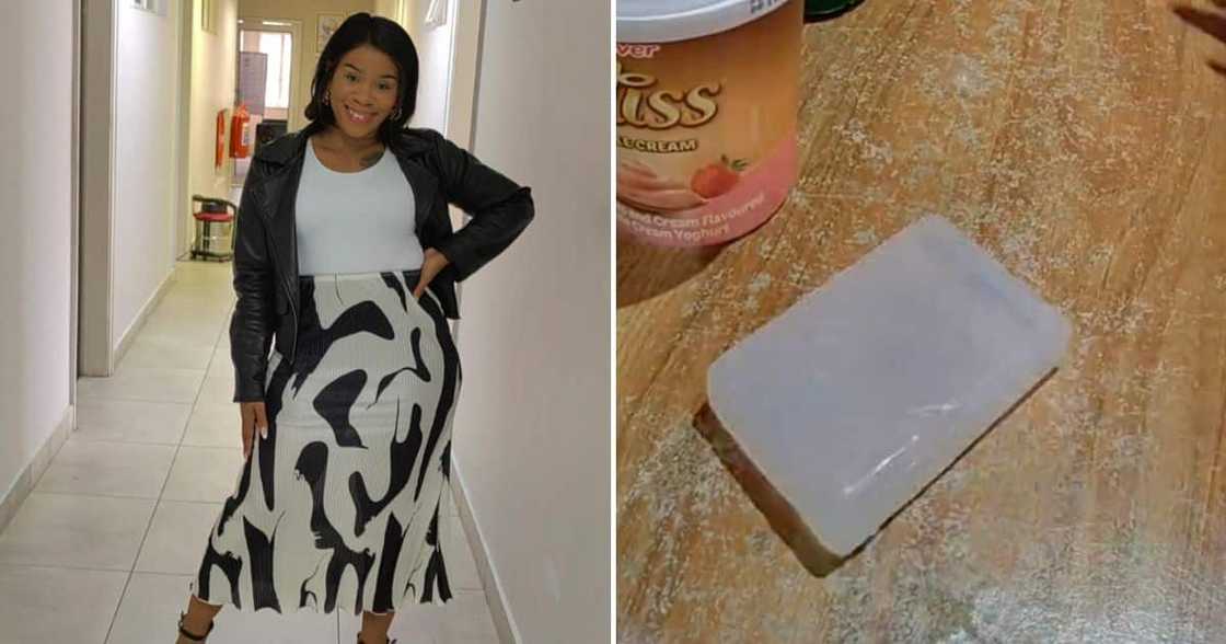 Woman shared a video of her DIY tumeric soap recipe. Woman shared a video of her DIY tumeric soap recipe.