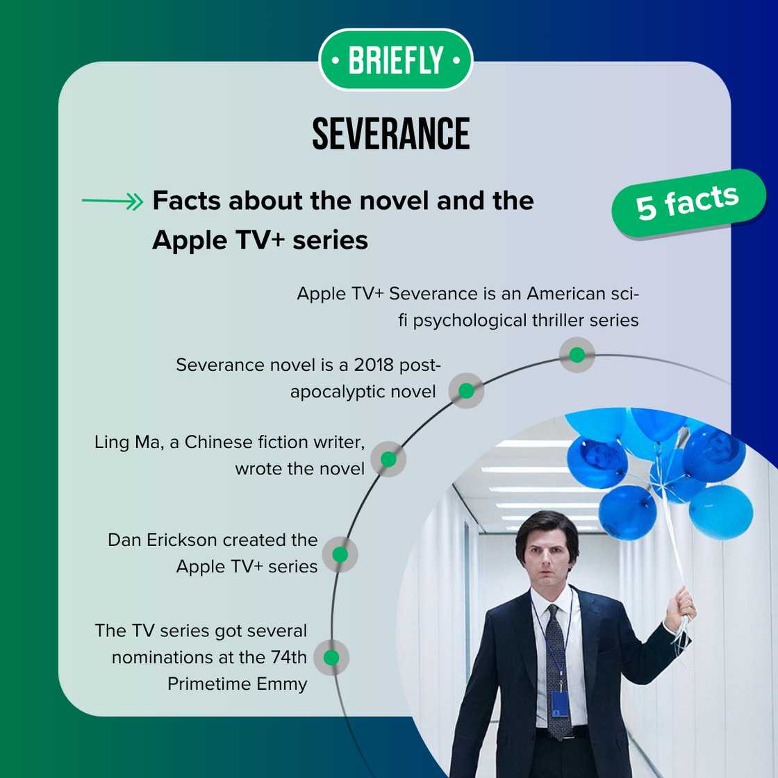 Facts about the Severance novel and the Apple TV+ series Facts about the Severance novel and the Apple TV+ series