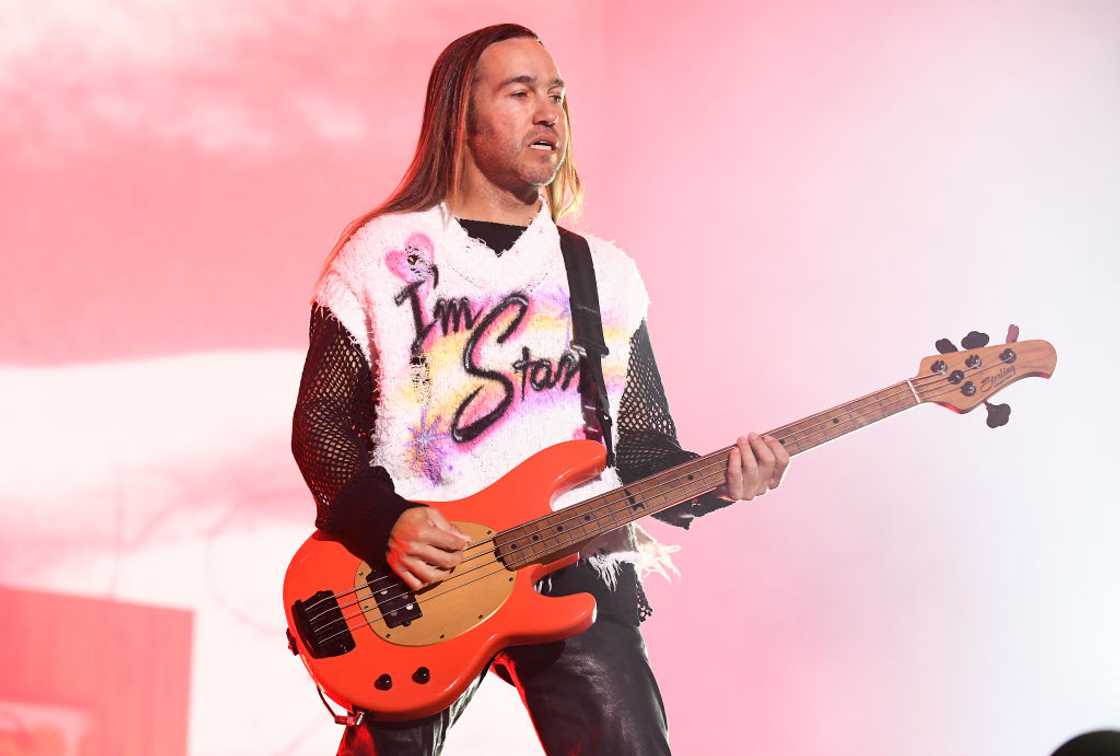 Pete Wentz of Fall Out Boy performs during Innings Festival 2025 Pete Wentz of Fall Out Boy performs during Innings Festival 2025