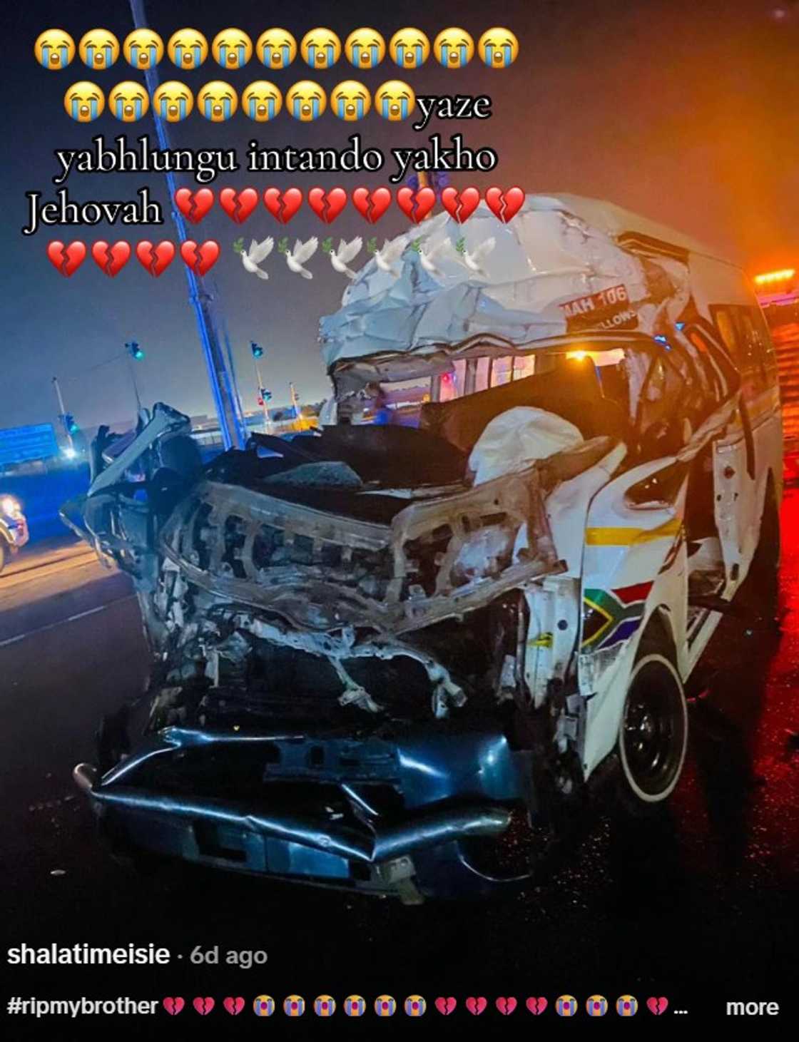 A screenshot of a banged-up taxi. A screenshot of a banged-up taxi.