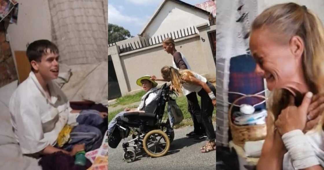 BI Phakathi, helps out family in need, disabled child, nappies, food, money BI Phakathi, helps out family in need, disabled child, nappies, food, money