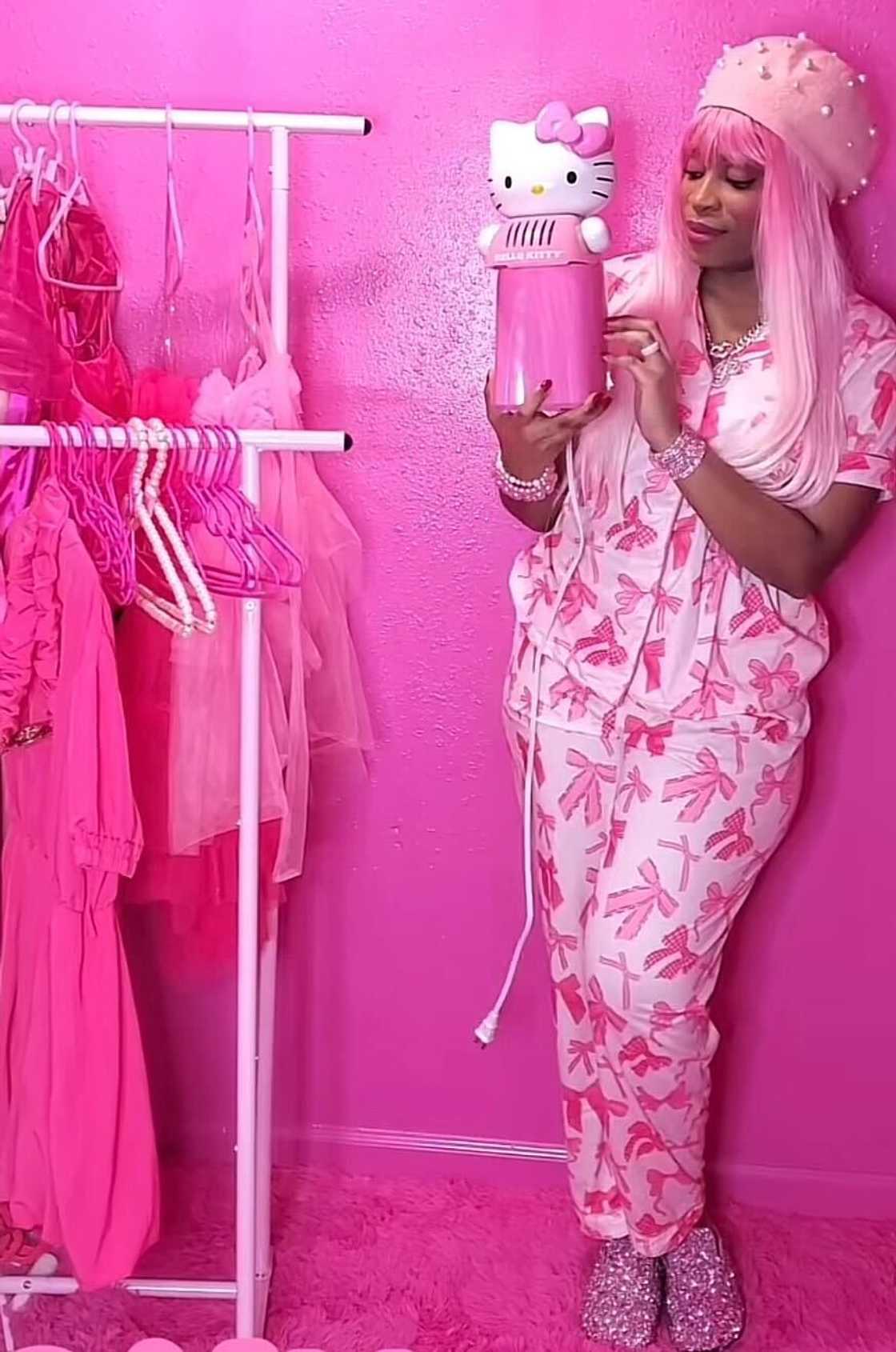 A woman unveiled her all-pink house and lifestyle that caught tongues wagging. A woman unveiled her all-pink house and lifestyle that caught tongues wagging.