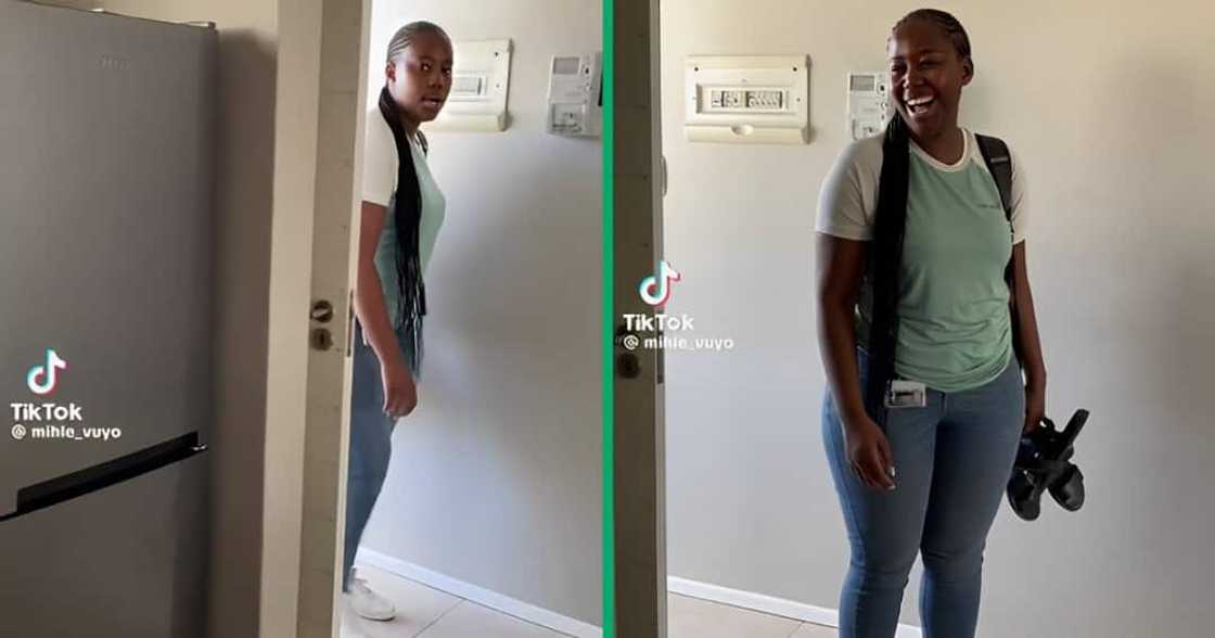 An SA woman got suprised by her boyfriend in East London An SA woman got suprised by her boyfriend in East London