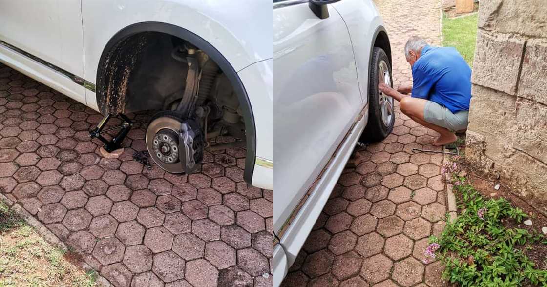 Single lady praises helpful neighbour that assisted with changing tyre Single lady praises helpful neighbour that assisted with changing tyre