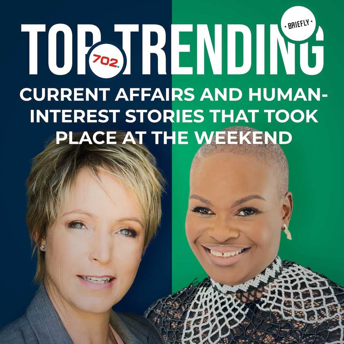 Radio 702's Jane Dutton with Briefly News' Zingisa Chirwa Radio 702's Jane Dutton with Briefly News' Zingisa Chirwa