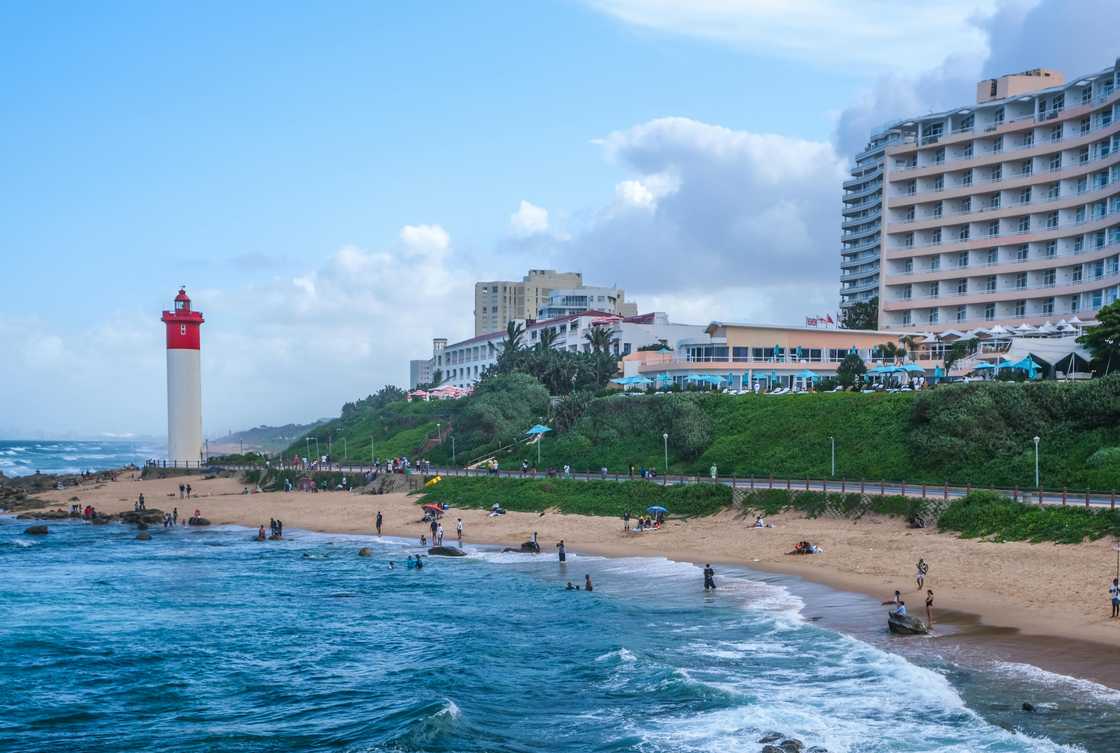 Beaches in Durban can get crowded Beaches in Durban can get crowded