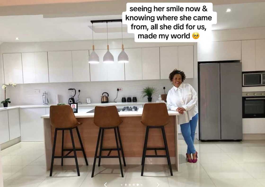 A woman took to her TikTok account to show off mom's stunning house. A woman took to her TikTok account to show off mom's stunning house.