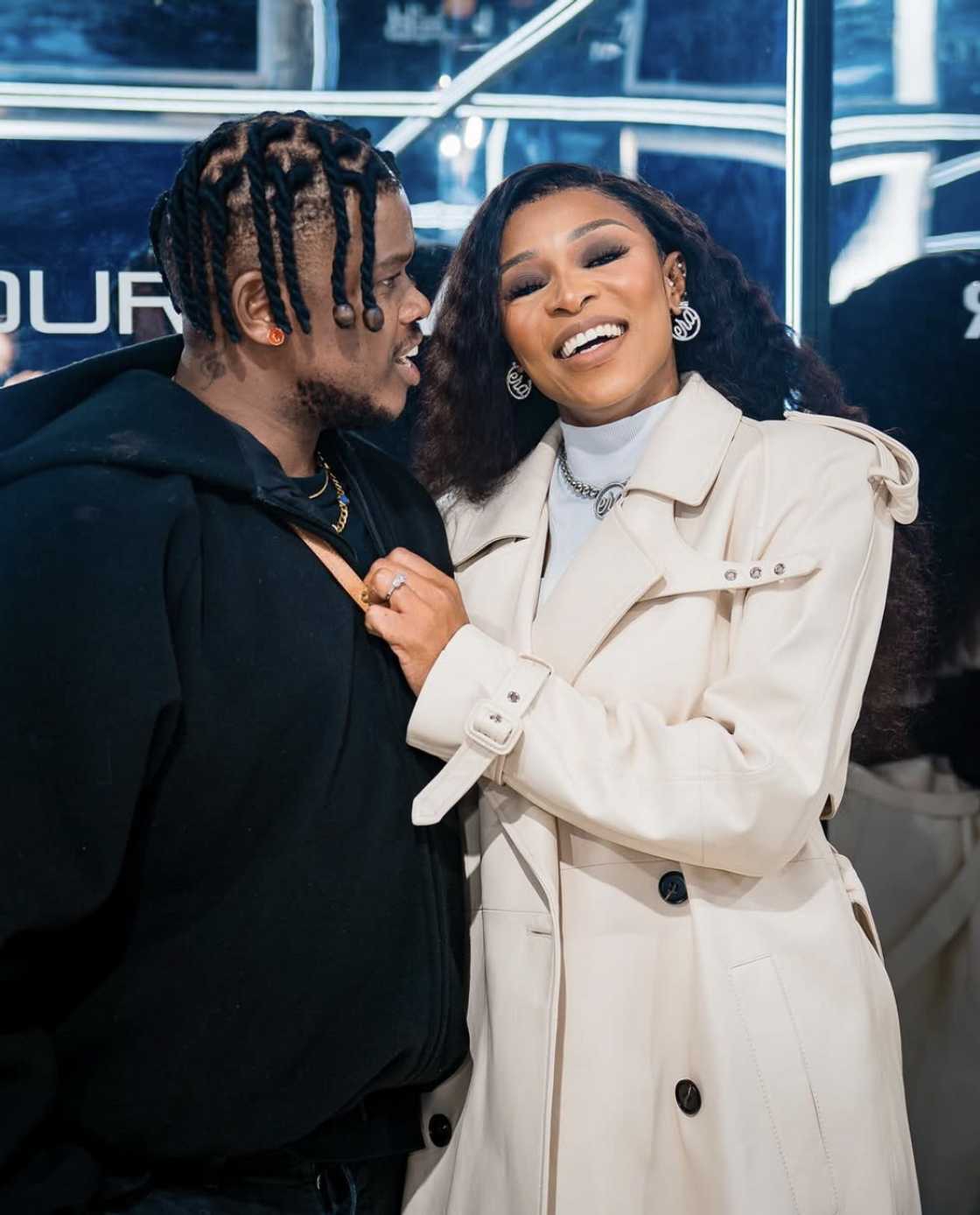 Murdah Bongz and DJ Zinhle enjoyed some quality time together Murdah Bongz and DJ Zinhle enjoyed some quality time together