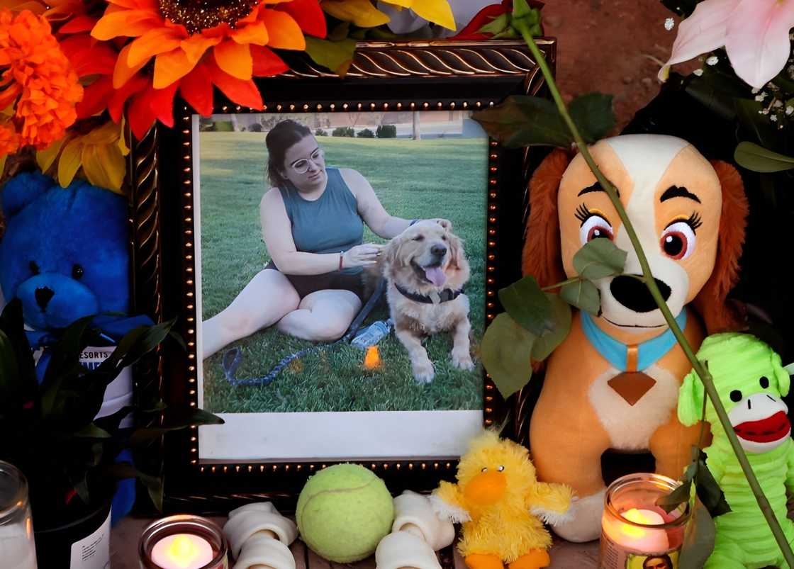 A photo of Tina Tintor and her dog Max A photo of Tina Tintor and her dog Max