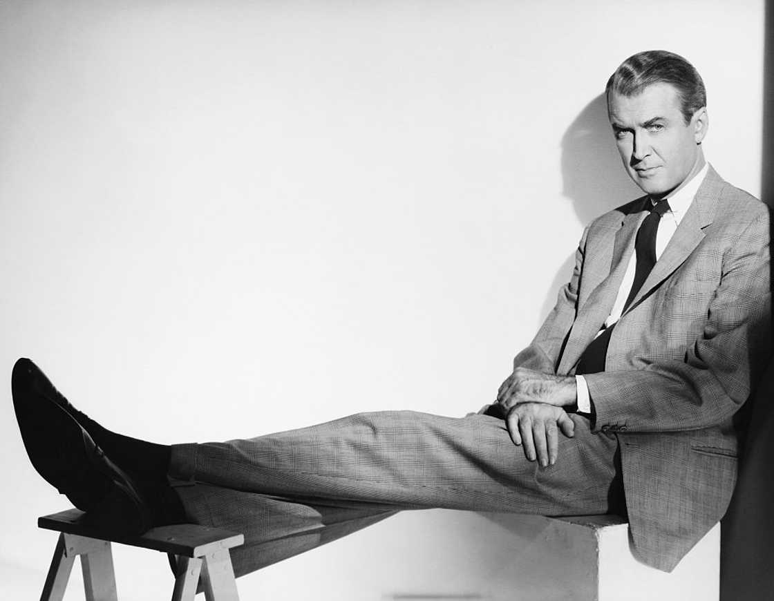 Actor James Stewart as George Bailey