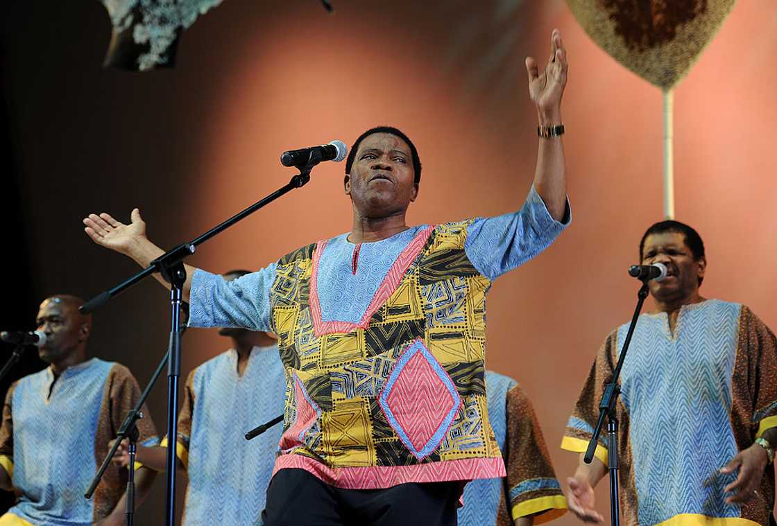 Isicathamyia music group Ladysmith Black Mambazo accepted their award.