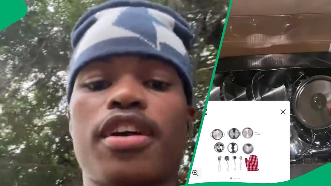 Man's cooking set went viral after delivery