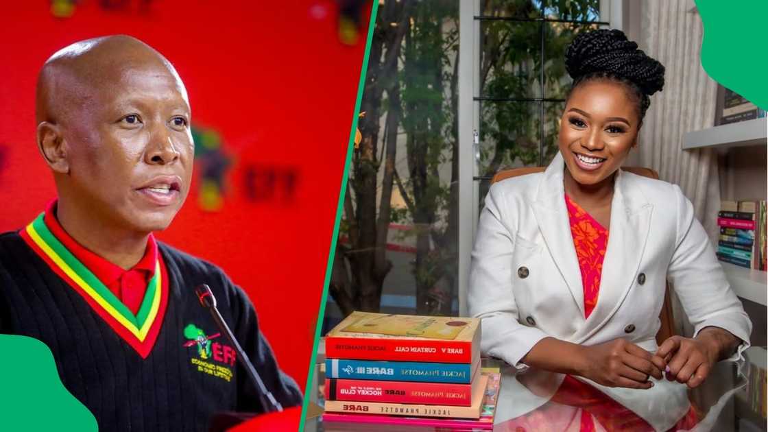Jackie Phamotse weighs in on Julius Malema's sentence