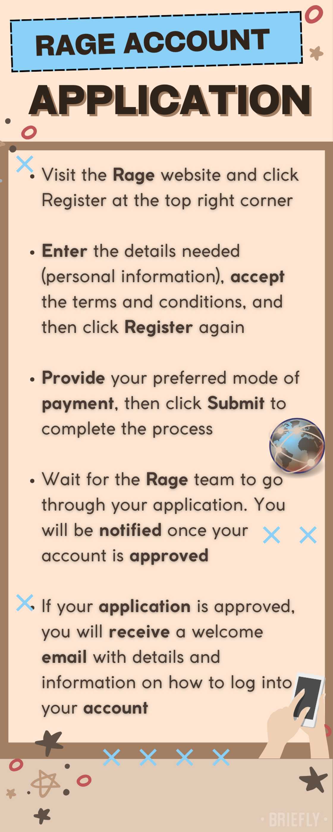Rage account online application Rage account online application