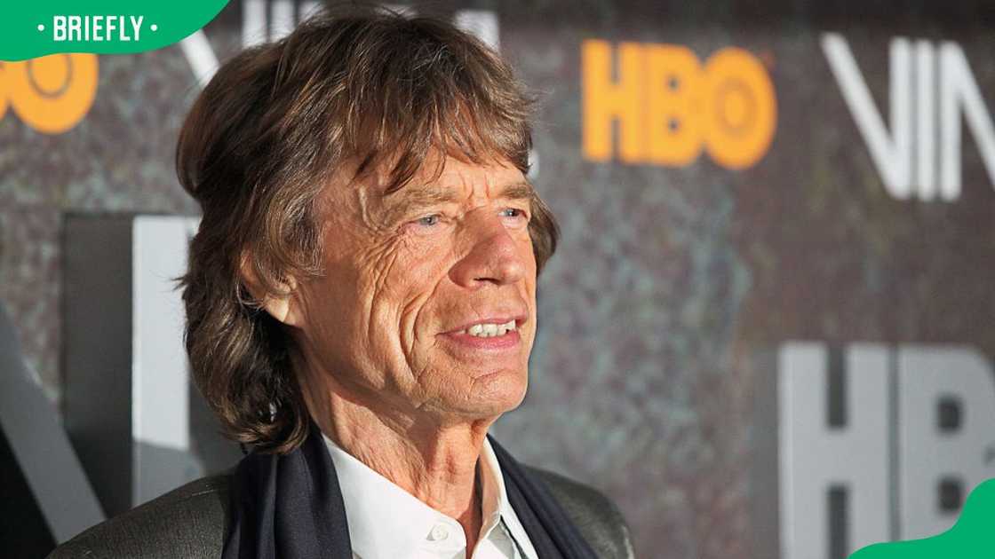 Mick Jagger at the 2016 Vinyl New York premiere at Ziegfeld Theatre