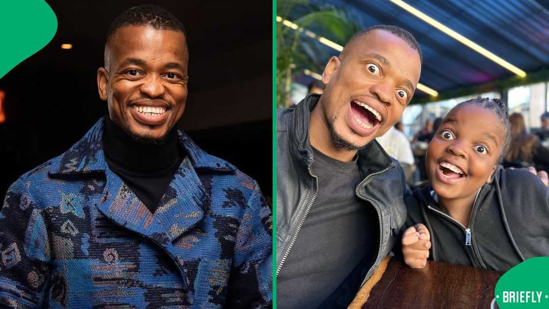 Mpho Popps celebrated his daughter starting a new grade Mpho Popps celebrated his daughter starting a new grade