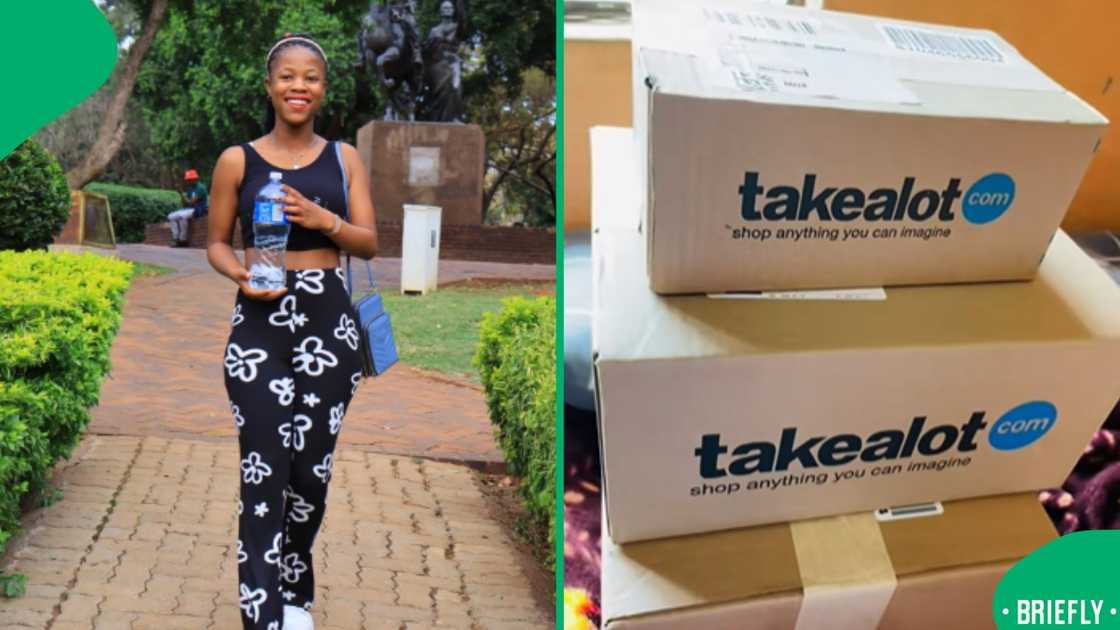 On the right showed the Takealot boxes On the right showed the Takealot boxes
