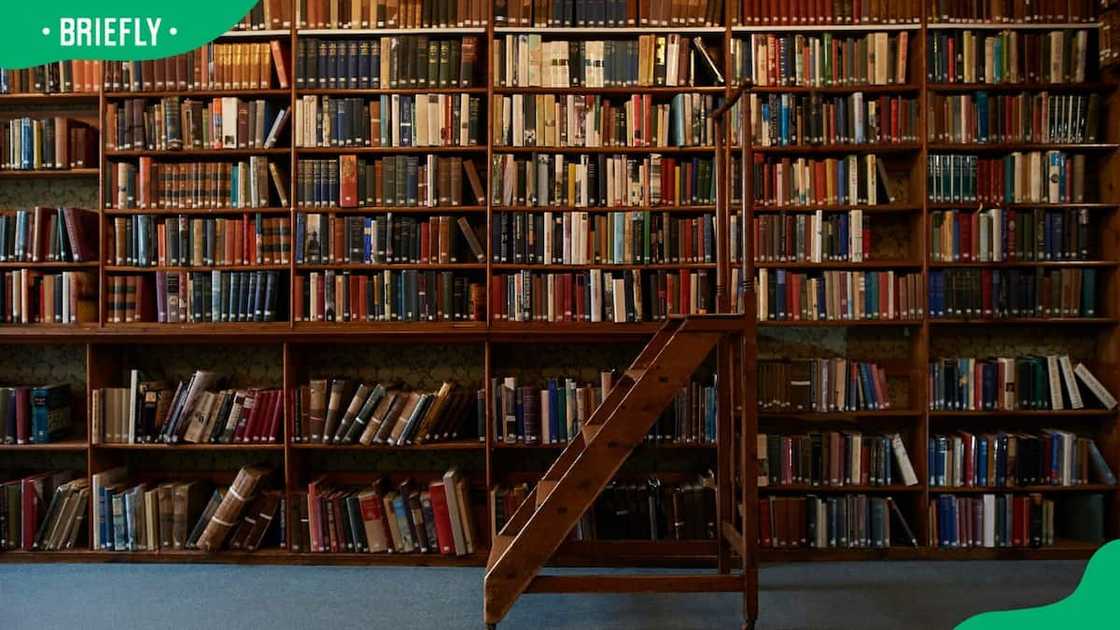 A vintage library A vintage library