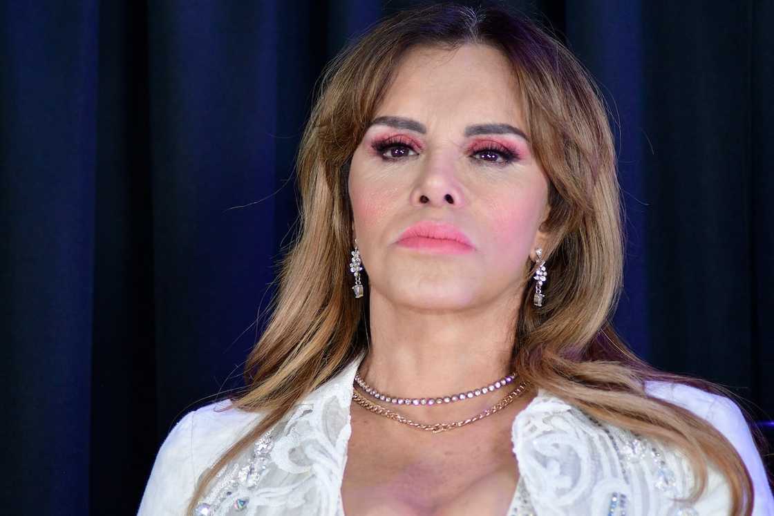Lucia Mendez during a press conference at La Polanqueña on 30th May 2023 in Mexico City. Lucia Mendez during a press conference at La Polanqueña on 30th May 2023 in Mexico City.