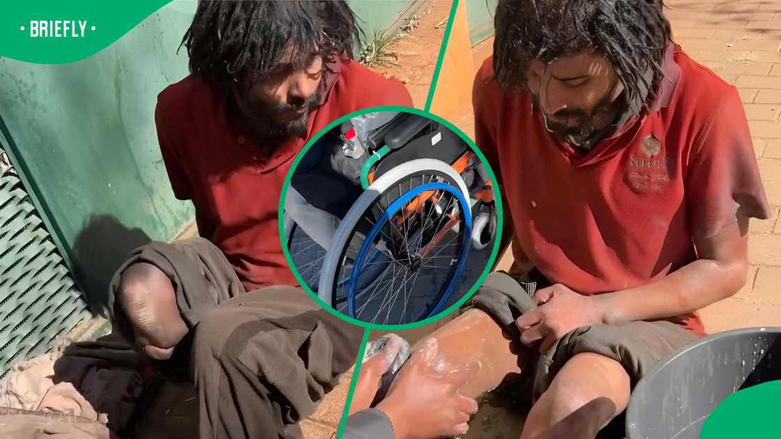 RSS title
BI Phakathi helps homeless man in wheelchair with makeover and cash gift