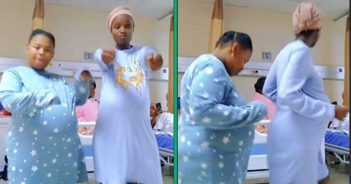 Pregnant women are dancing Pregnant women are dancing