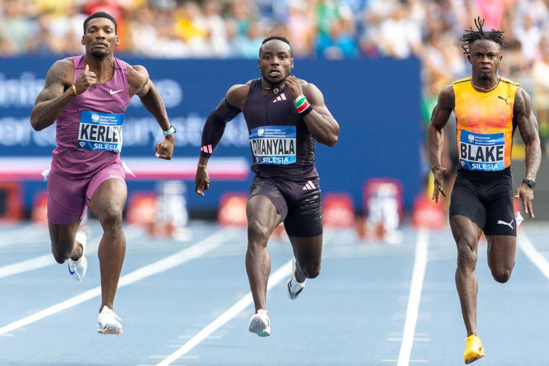Fred Kerley, Ferdinand Omanyala, Silesia Diamond League Fred Kerley, Ferdinand Omanyala, Silesia Diamond League