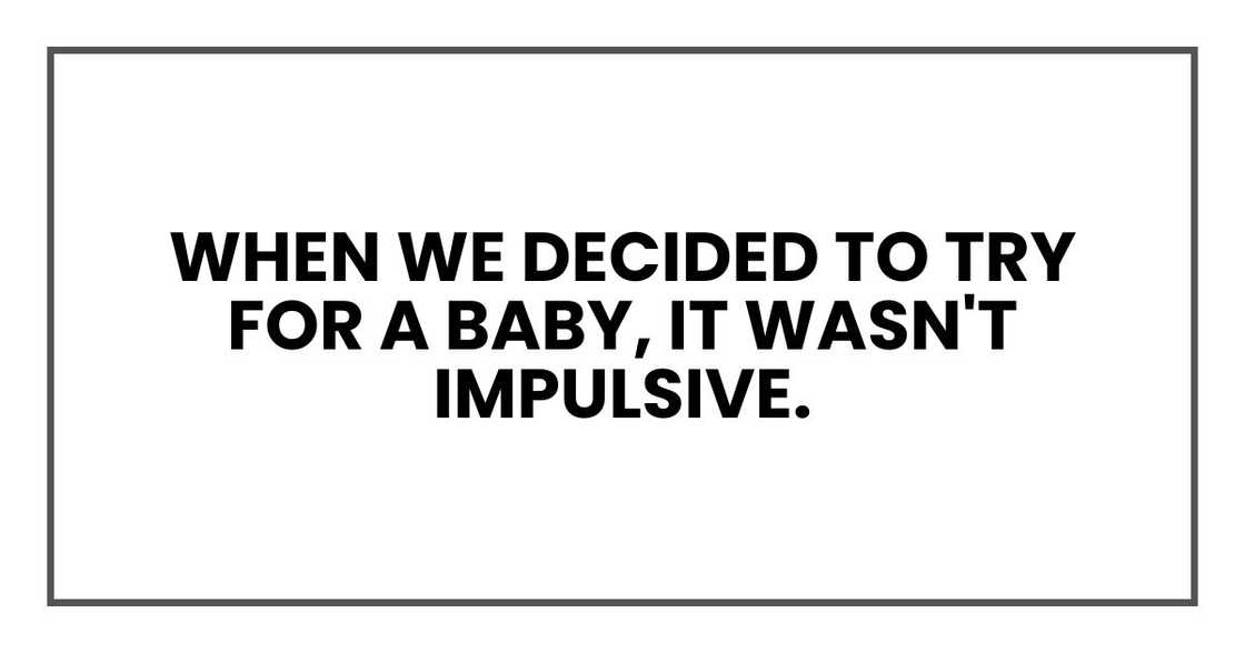 WHEN WE DECIDED WHEN WE DECIDED