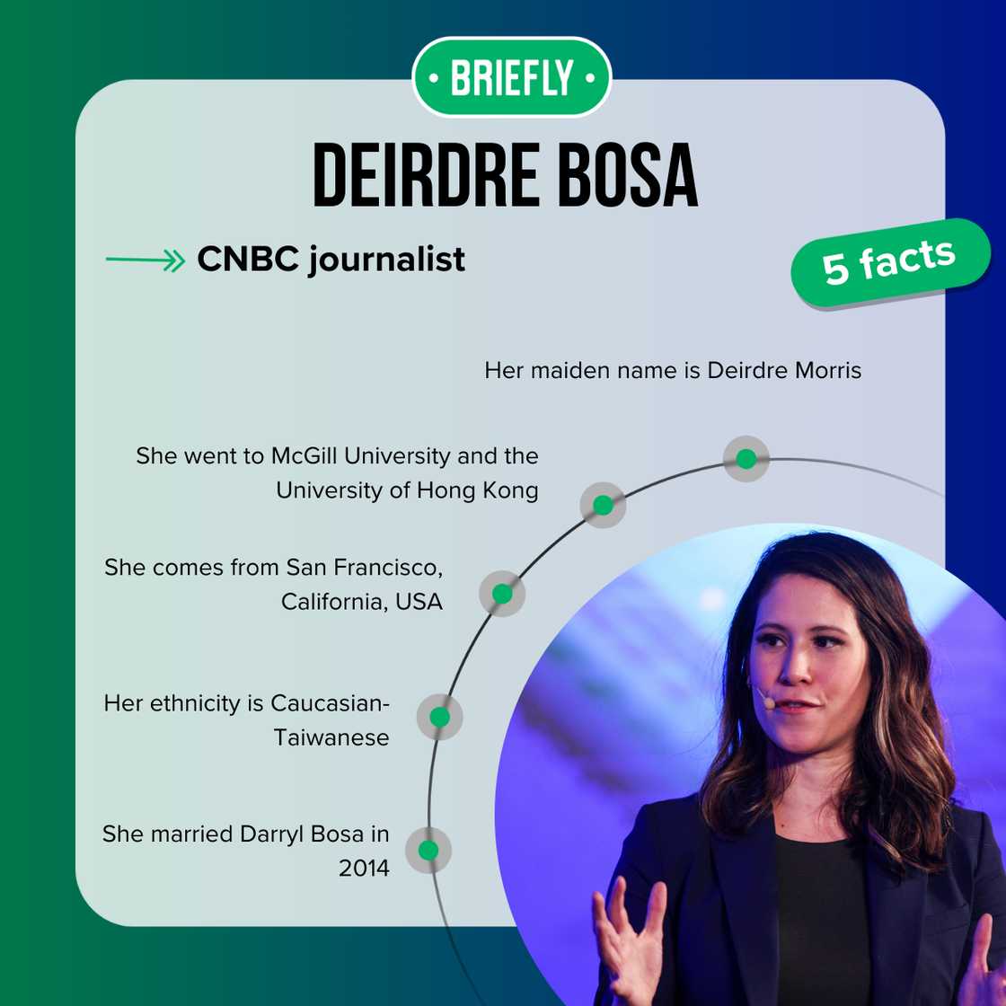 Top-5 facts about Deirdre Bosa Top-5 facts about Deirdre Bosa