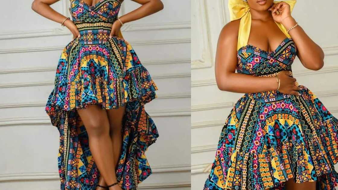 High-low African print gown High-low African print gown
