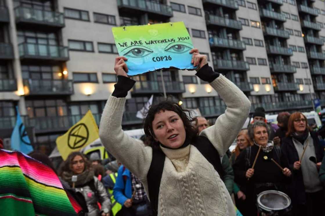 Last year's climate talks in Glasgow saw days of protest Last year's climate talks in Glasgow saw days of protest