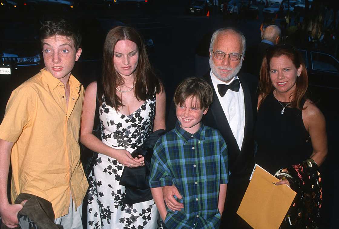 Richard Dreyfuss and Janelle Lacey with their children, Benjamin, Emily, and Harry.