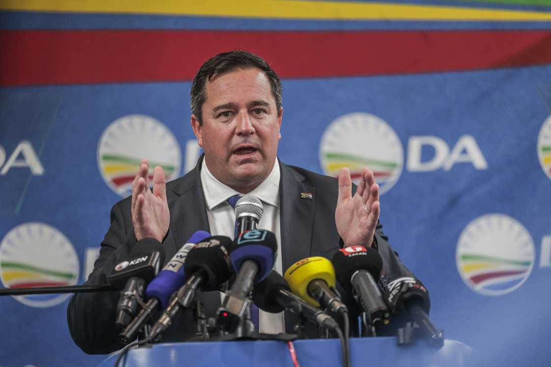 John Steenhuisen said he will no longer run for president of the party