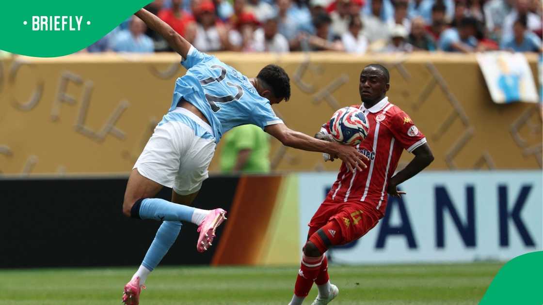 Two Bafana Bafana legend hail Thembinkosi Lorch after his display against Manchester City at the FIFA Club World Cup. Two Bafana Bafana legend hail Thembinkosi Lorch after his display against Manchester City at the FIFA Club World Cup.