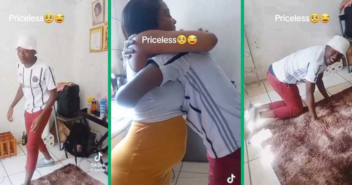 Woman's pregnancy announcement Woman's pregnancy announcement