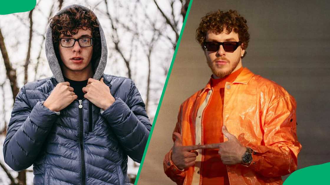 Jack Harlow wearing glasses and different jackets Jack Harlow wearing glasses and different jackets