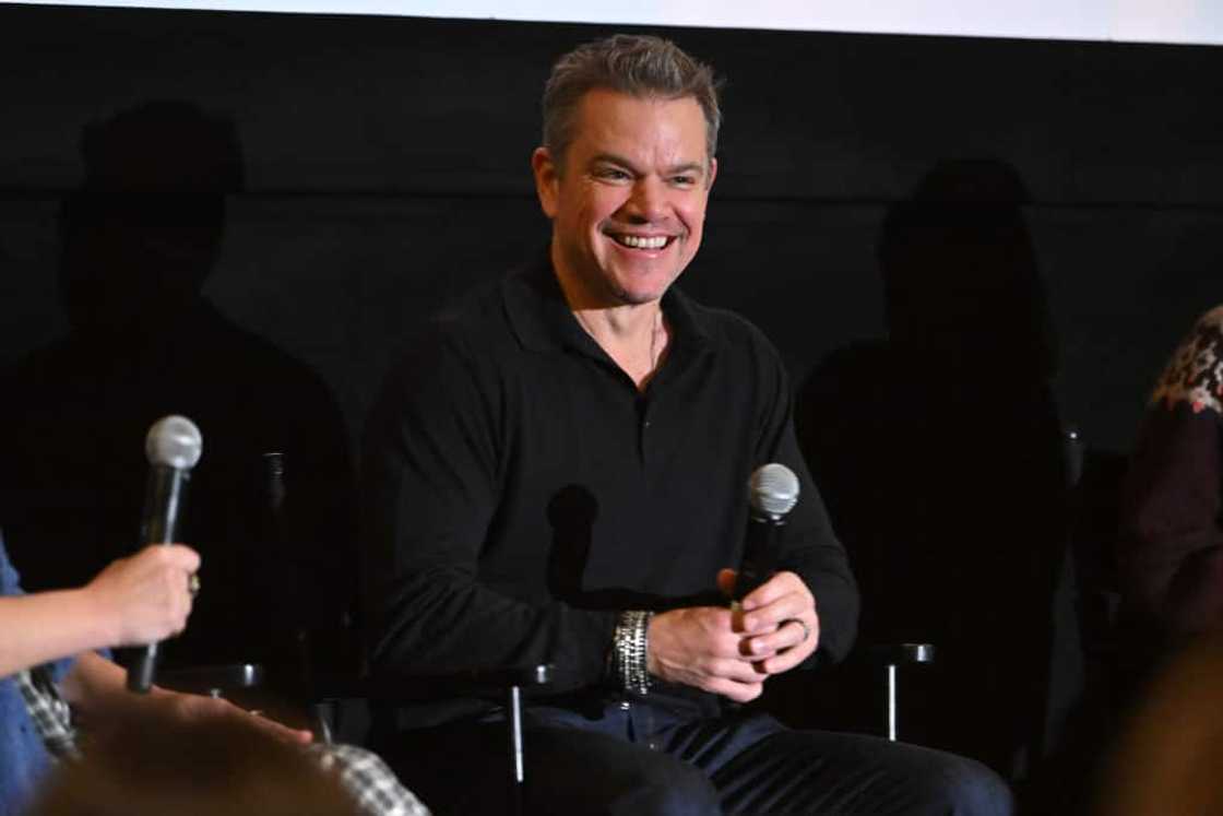 Matt Damon onstage Matt Damon onstage