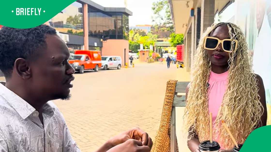 The visual showcased Choice with bright braids and shades