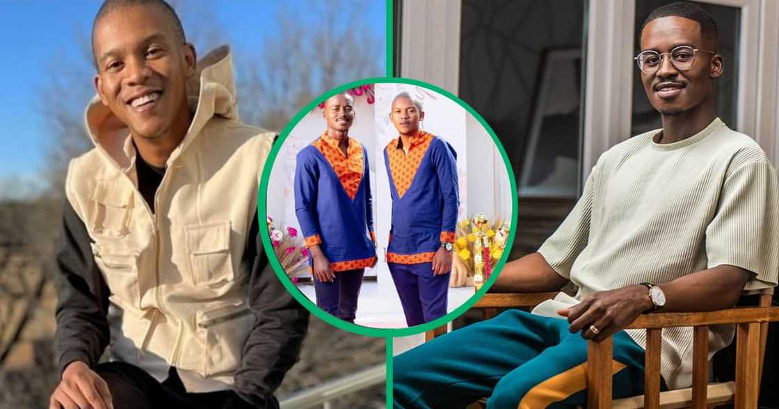 Patrick Seleka and Hungani Ndlovu surprise Chicken Licken staff. Patrick Seleka and Hungani Ndlovu surprise Chicken Licken staff.