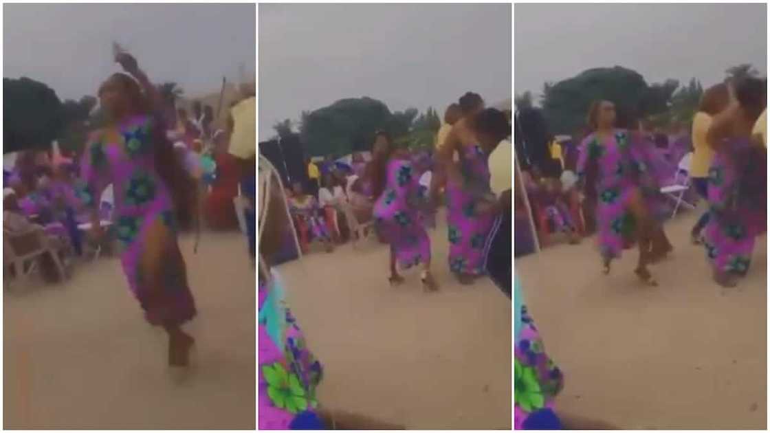 Dramatic Moment as Lady in High Heels ‘Scatters’ Dance Floor at Party, Twerk to Outmatch Others in Viral Video