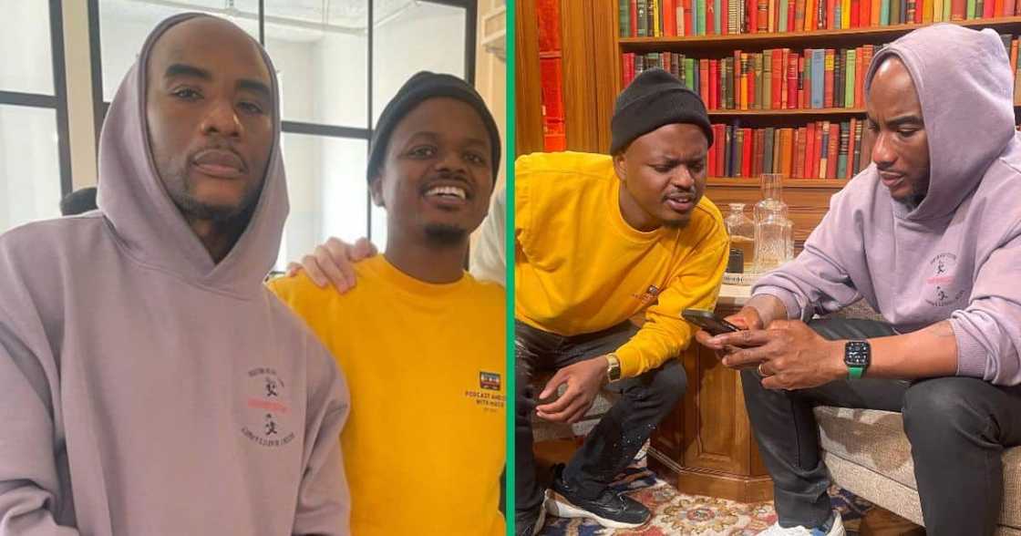 Charlemagne hangs out with MacG. Charlemagne hangs out with MacG.