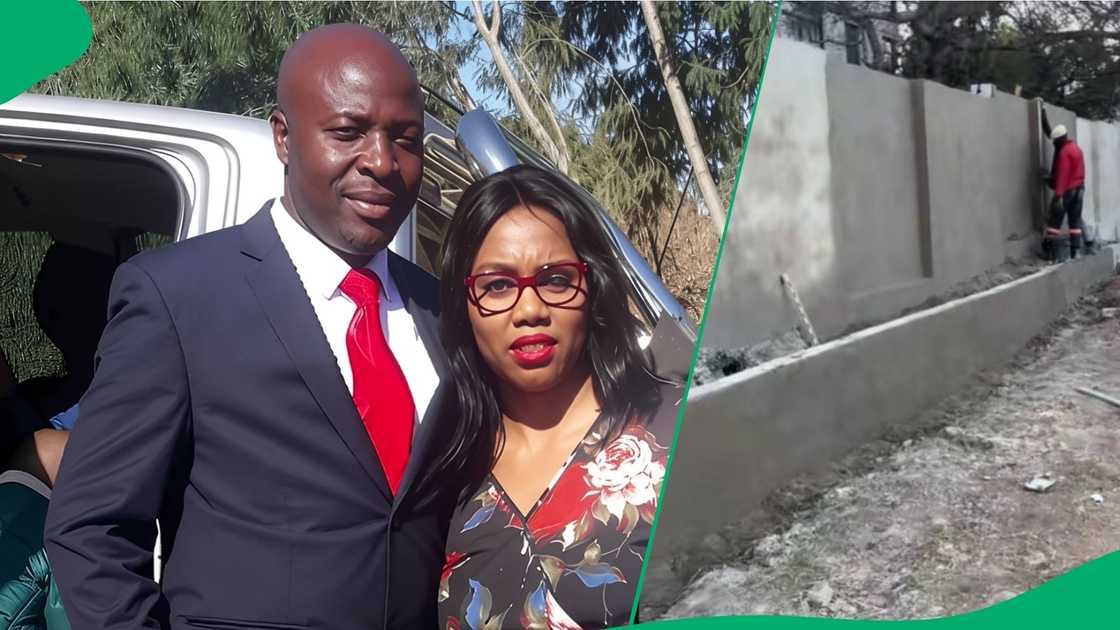 Woman inspired with big house built with husband Woman inspired with big house built with husband