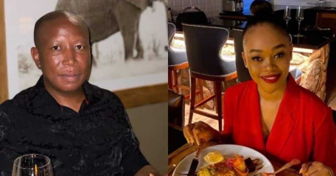 Julius Malema, sweet post, his missus, valentine Julius Malema, sweet post, his missus, valentine