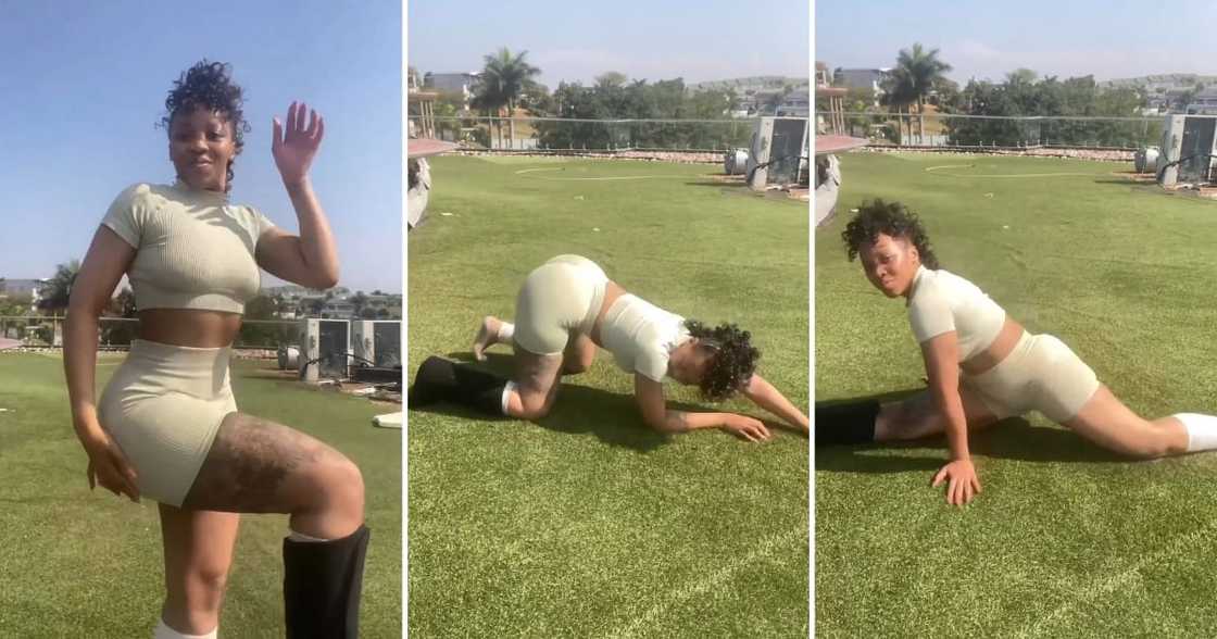 Sbahle Mpisane left SA drooling with hot workout video Sbahle Mpisane left SA drooling with hot workout video