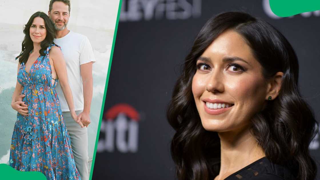 Carrasco having a good time with her husband (L). Sheila at the 2022 premiere of Ghosts (R) Carrasco having a good time with her husband (L). Sheila at the 2022 premiere of Ghosts (R)