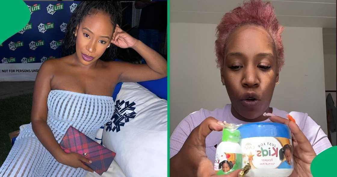 A woman with pink dyed hair, she attempted to relax it with a product called Caivil Kids relaxer. A woman with pink dyed hair, she attempted to relax it with a product called Caivil Kids relaxer.
