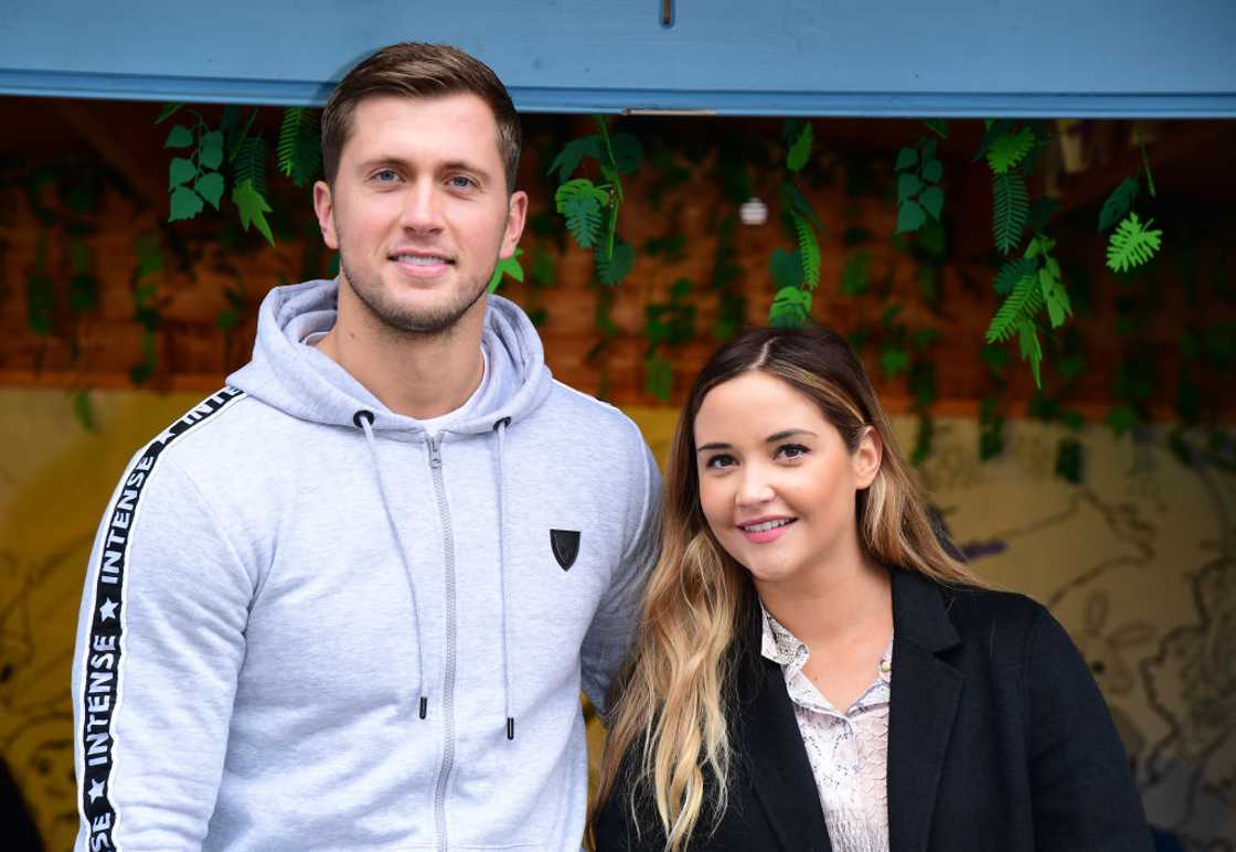 Dan Osborne and Jacqueline Jossa in Chessington, Kingston upon Thames.